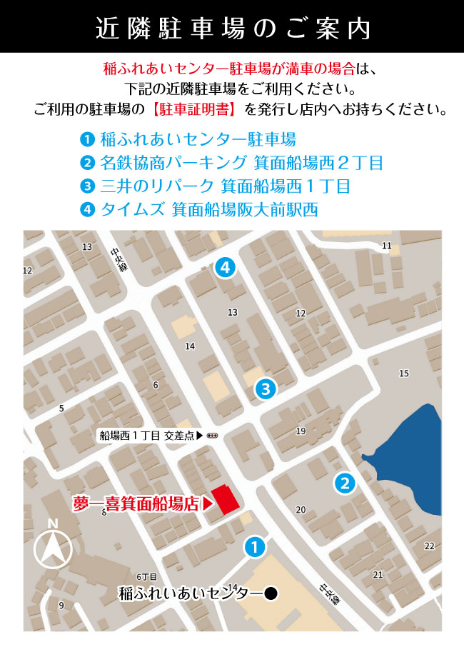 駐車場の案内